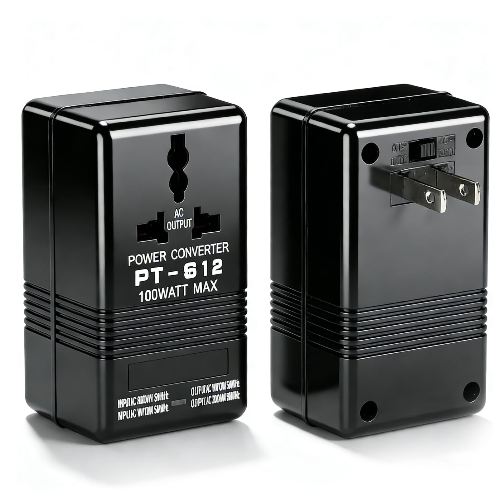 Transformateur Convertisseur De Tension, 100v-120v à 220v-240v 100w Adaptateur Universel De Voyage Adaptateur Prise, Abaissant/élévateur Convertisseur De Puissance Tension De Transformateur