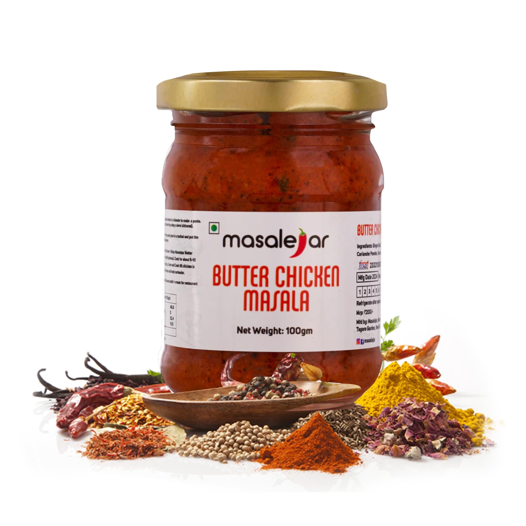 Masalejar Instant Butter Chicken Masala | Curry Paste | Ready to cook | Cholesterol & Trans Fat Free (Pack of 1 X 100 Gm) (Serve 3-4 People) (B0CZPHSFQQ) Amazon Price History, Amazon Price Tracker