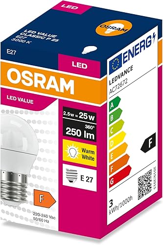 Osram LED VALUE CLASSIC P 25 2.5W/3000K E27
