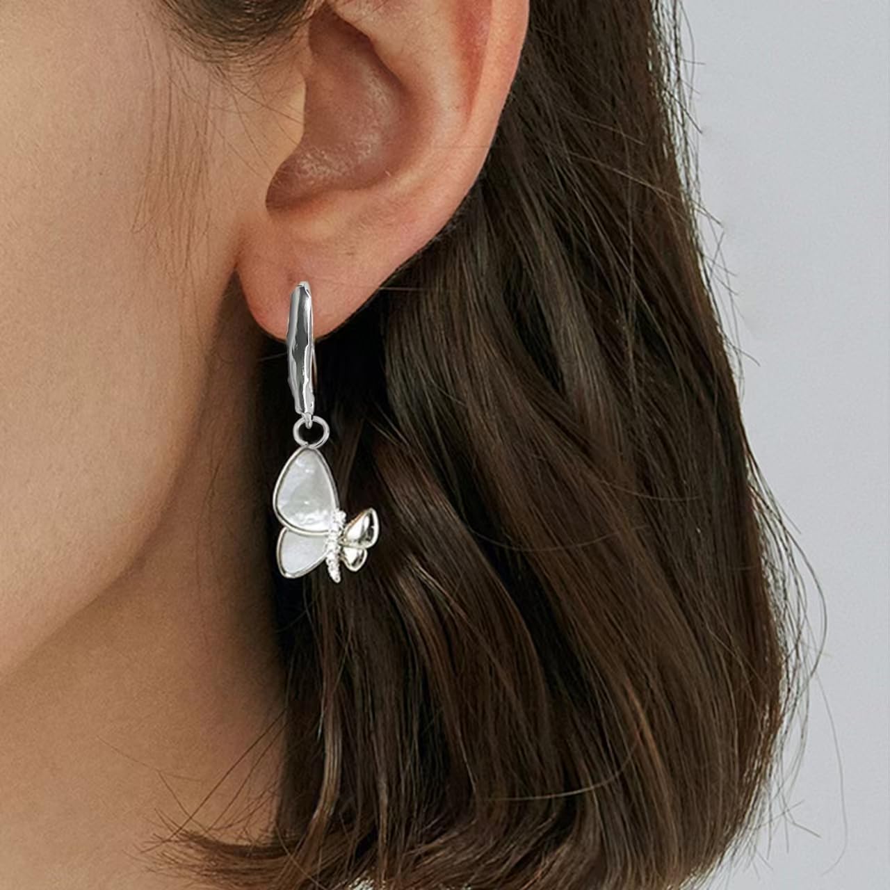 60 pezzi di chiusura a leva in argento Sterling 925 con anelli aperti per set orecchini fai da te