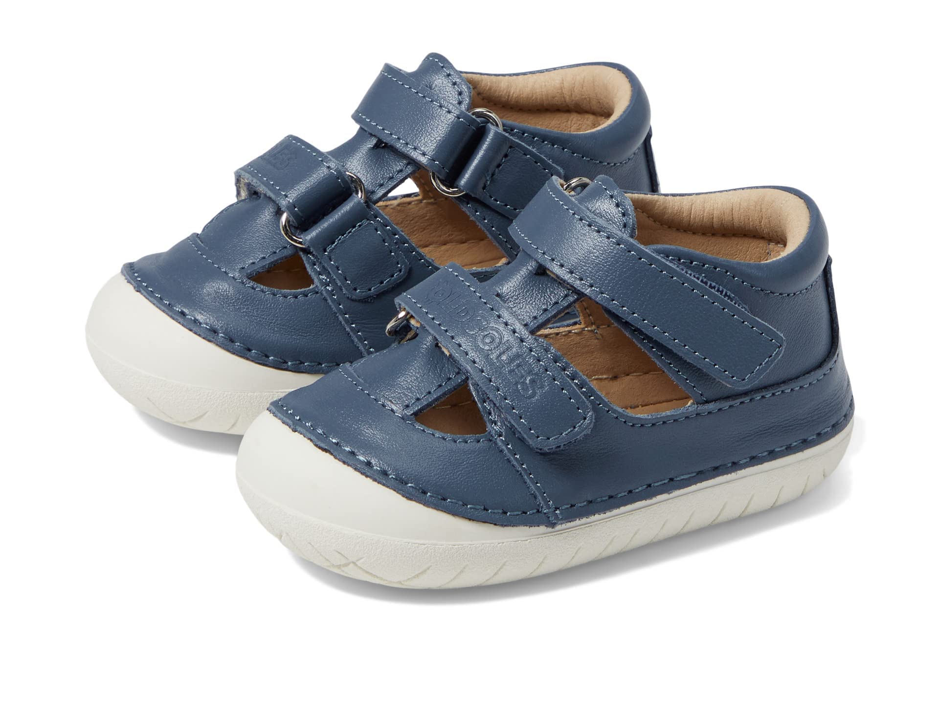 Old Soles Baby Boy's Tech-Pave (Infant/Toddler) Petrol/White EU 24 (US 8 Toddler) M