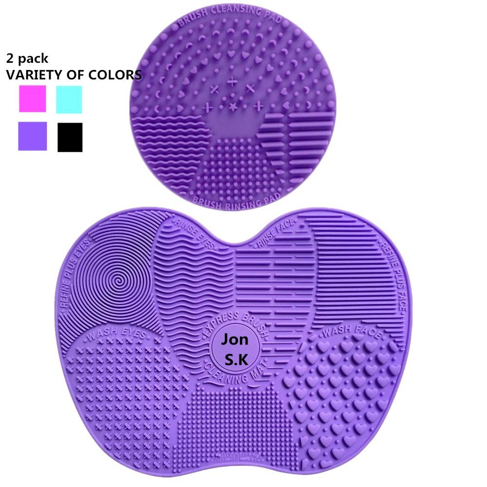 Make up Brush Cleaning mat (Purple)