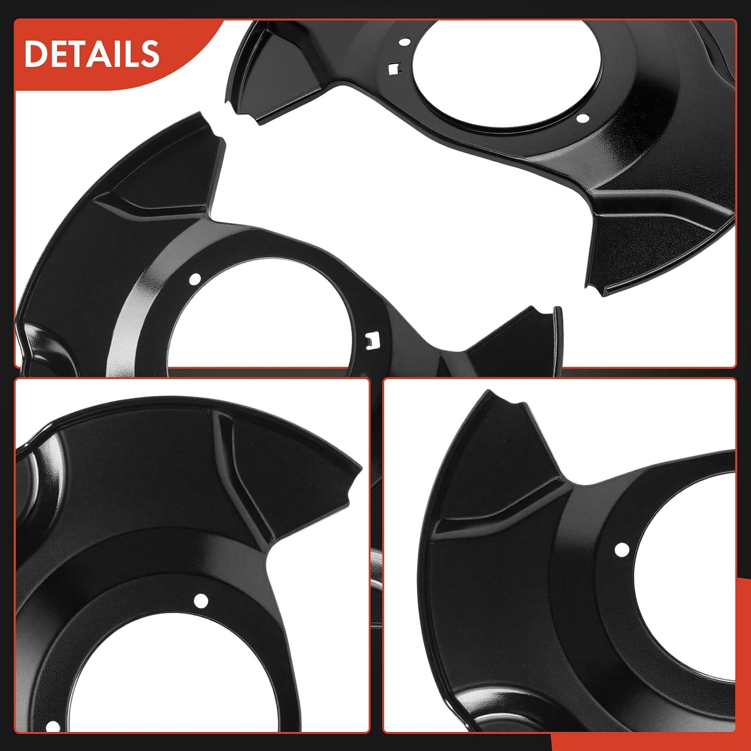 A-Premium Front Driver and Passenger Side Brake Dust Shield Compatible with Honda Models - Ridgeline 2017-2025, 2-PC Set