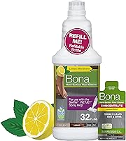 Vista 8 de Bona Botella limpiadora de pisos de madera dura para usar con mopa de spray Swiffer WETJET, aroma a madera de cedro, rinde 64 onzas líquidas