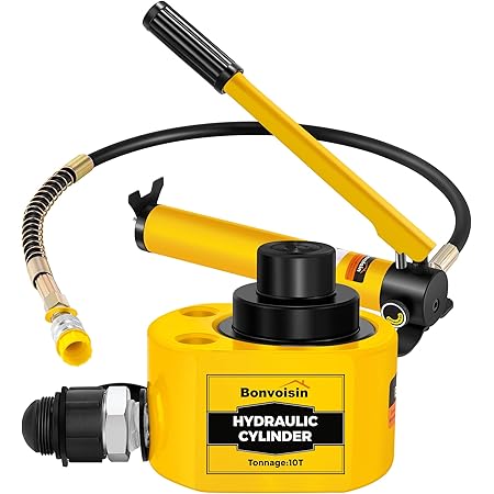 Gato Hidráulico De Botella 10 Toneladas - Elevador Profesional Para Coches, Camiones Pequeños, Maquinaria | Altura 205-335 Mm