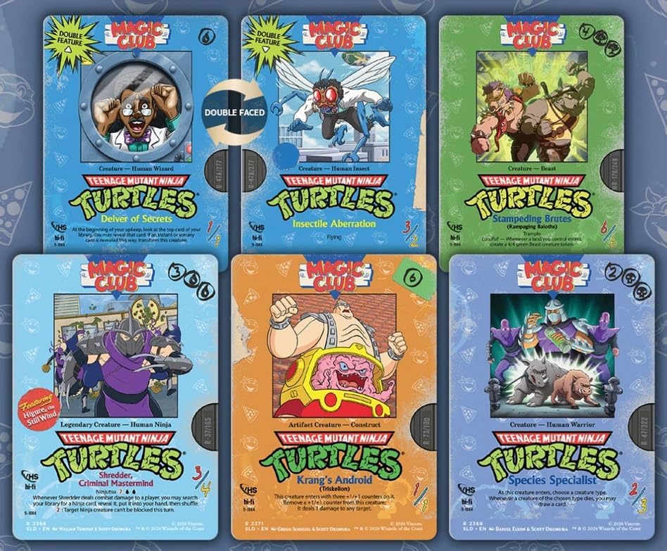 MTG Secret Lair x Teenage Mutant Ninja Turtles: VHS Villains (Non-Foil Edition)