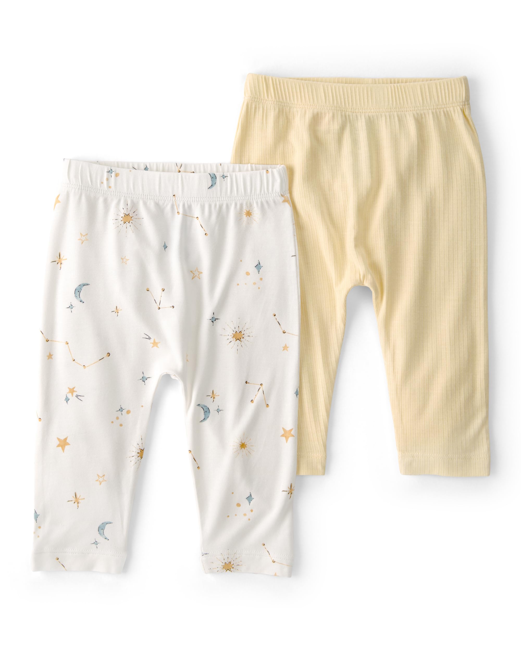 carter's Baby Boy & Baby Girl 2-Pack PurelySoft Pants | Pull-On Cotton Bottoms | Soft Breathable Fabric | Snug Fit Active Wear for Babies | Everyday Comfort for Unisex Baby-picture-22