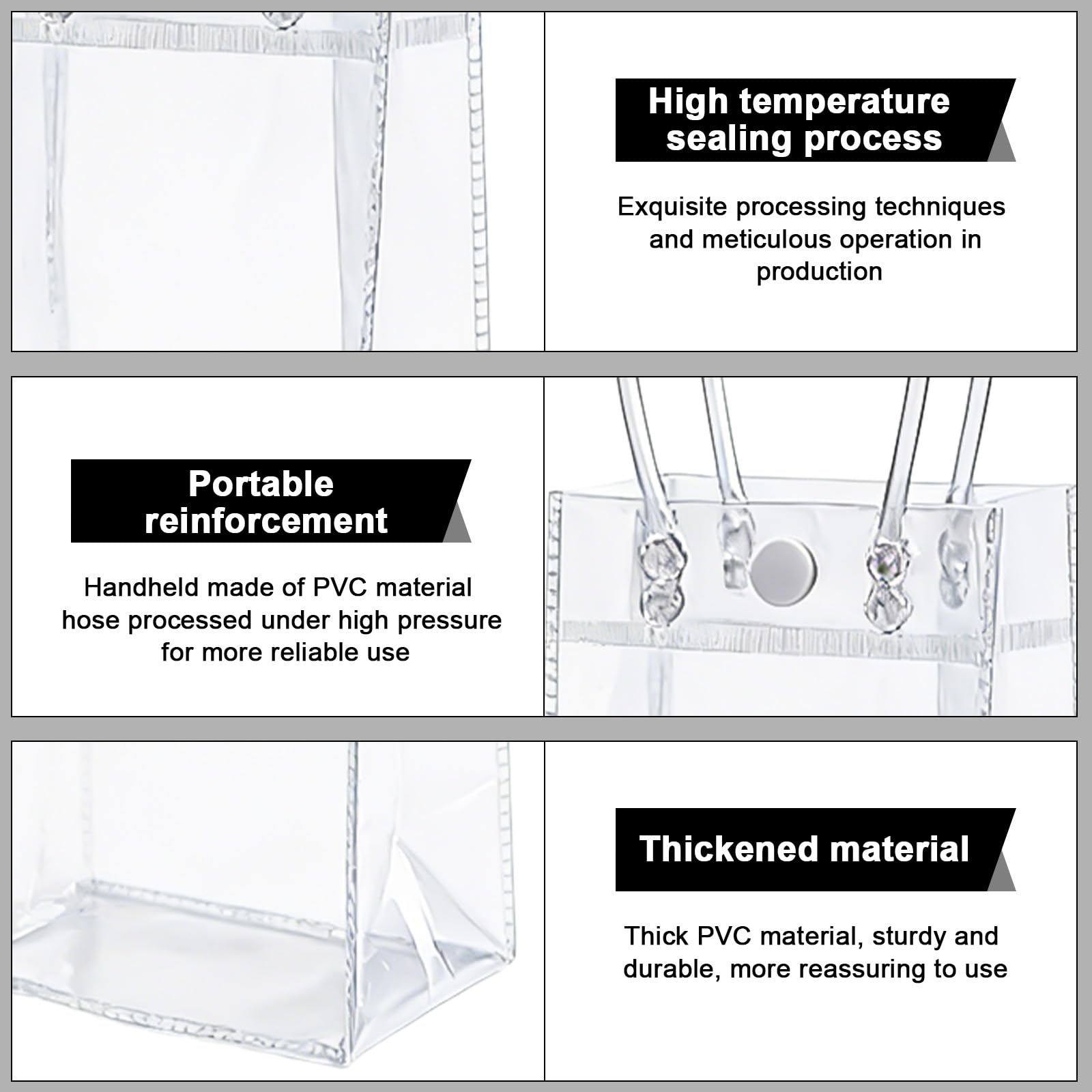 18 pezzi refrigeranti per bottiglie, sacchetto refrigerante: 25 x 10 x 10 cm, in PVC, per bottiglie di ghiaccio, per spumante, per acqua fredda, vino, bevande, feste, attività all'aperto