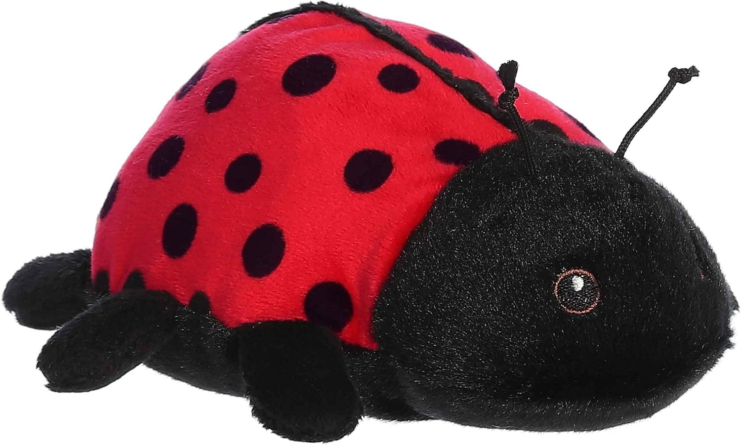 Aurora® Responsibly Made Eco Nation™ Eco Softies™ Ladybug Stuffed Animal - Ideal for Playtime Adventures - Perfect for Birthdays or Just Because - Red 6 Inches