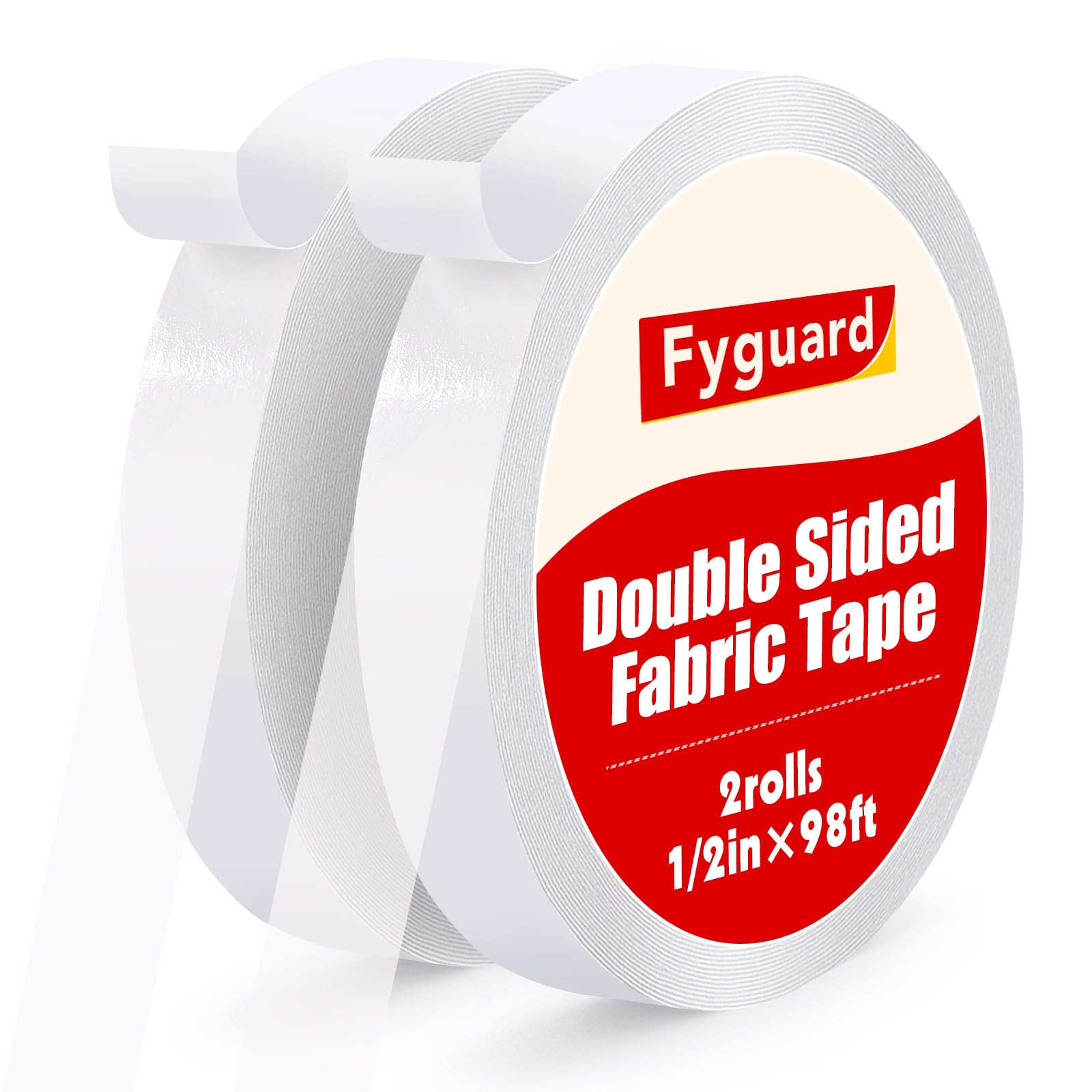 Amazon.com: Fyguard 2 Pack Double Sided Fabric Tape, 0.51In x