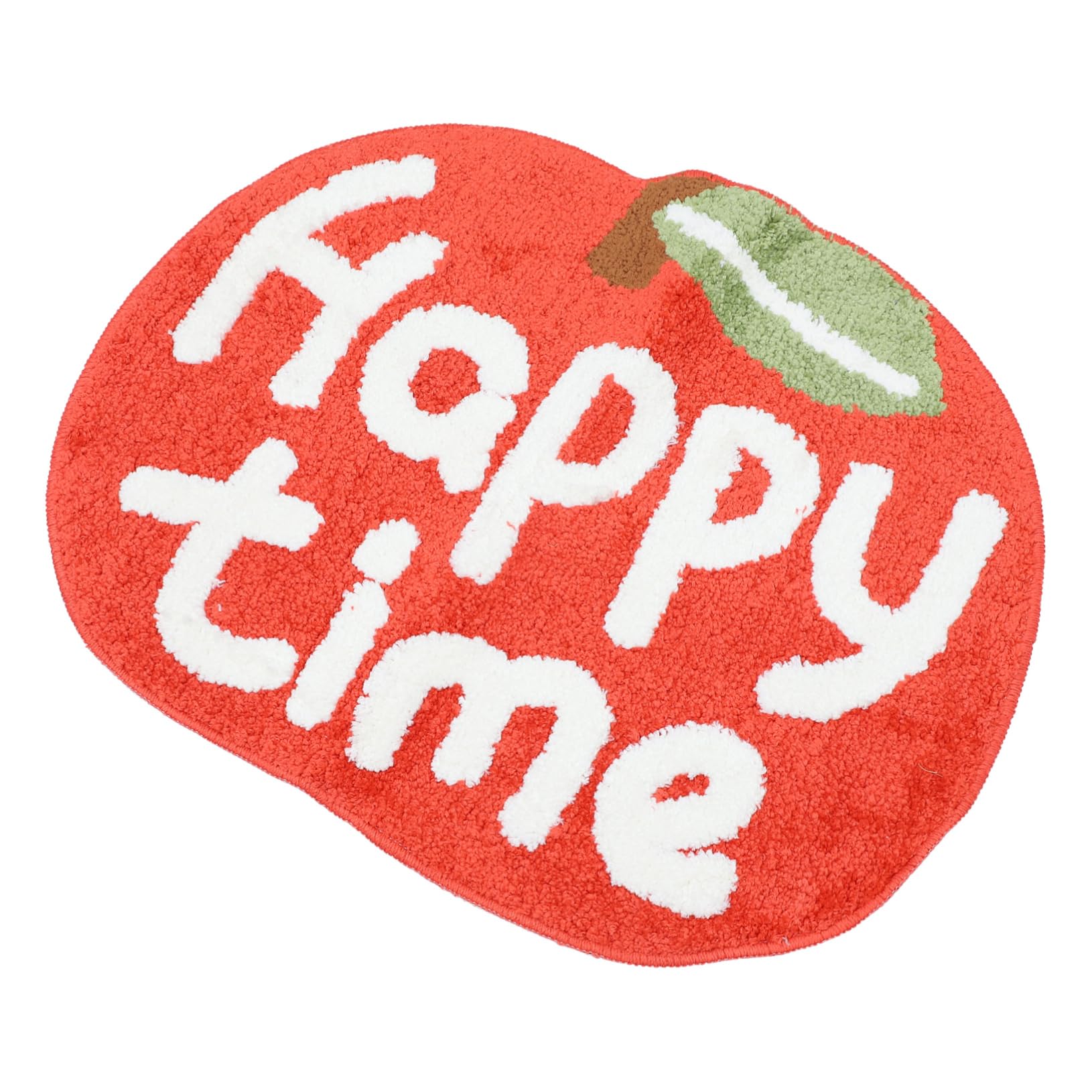 Toddmomy 1Pc Cartoon Apple Shaped Slip Doormat Water Absorbing Bedroom Floor Mat Cute Design for Playroom Washable Entrance Rug for Bathroom and Indoor Use