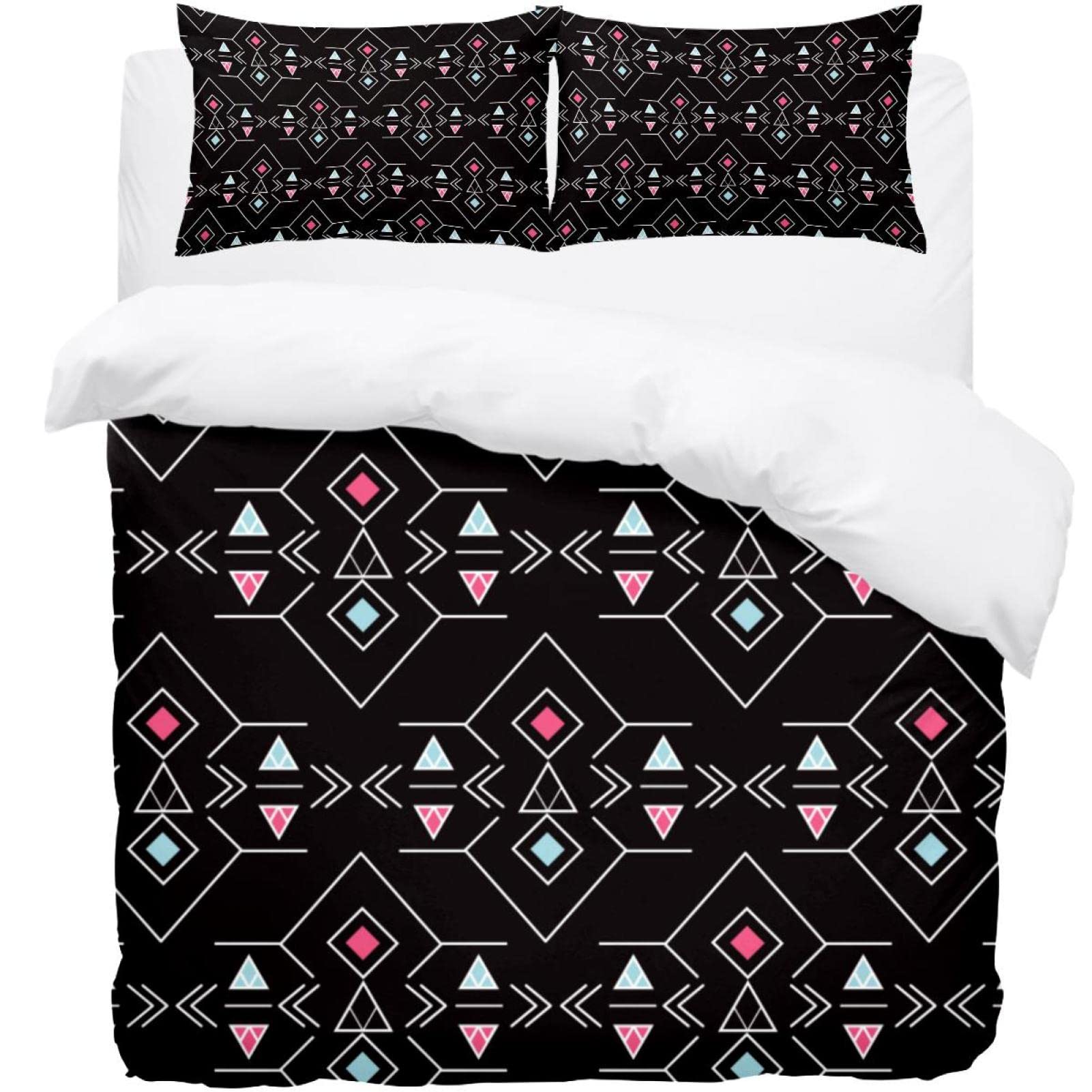 Housse de couette noire et 2 taies pour transformer votre chambre en suite d'hôtel