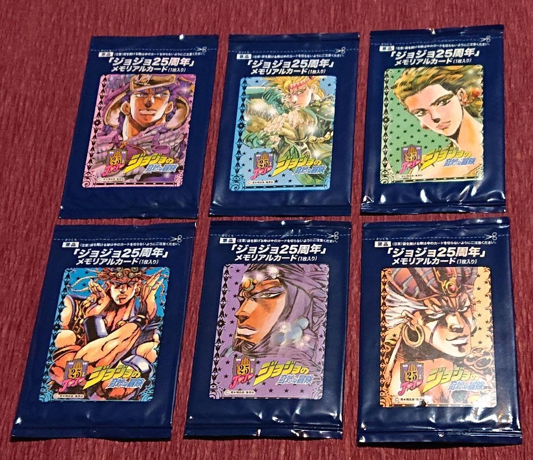 ジョジョの奇妙な冒険 メモリアルカード まとめ売り ジョジョの奇妙な冒険 25周年 メモリアルカード 全42種