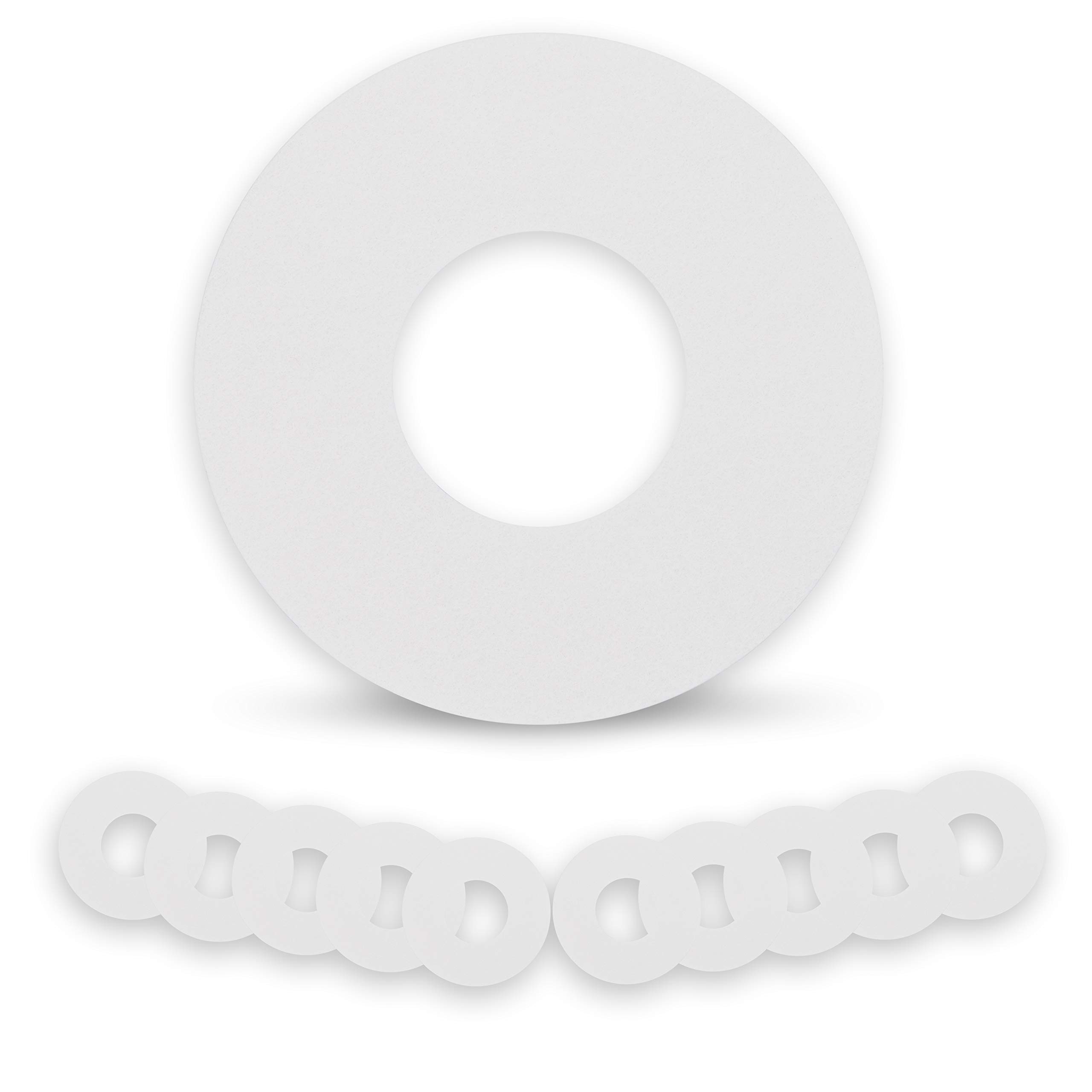 ExpressionMed - Adhesive Plasters for Libre (10-Pack) - Pre-Cut, Waterproof, Non-Fraying CGM Tape (White)