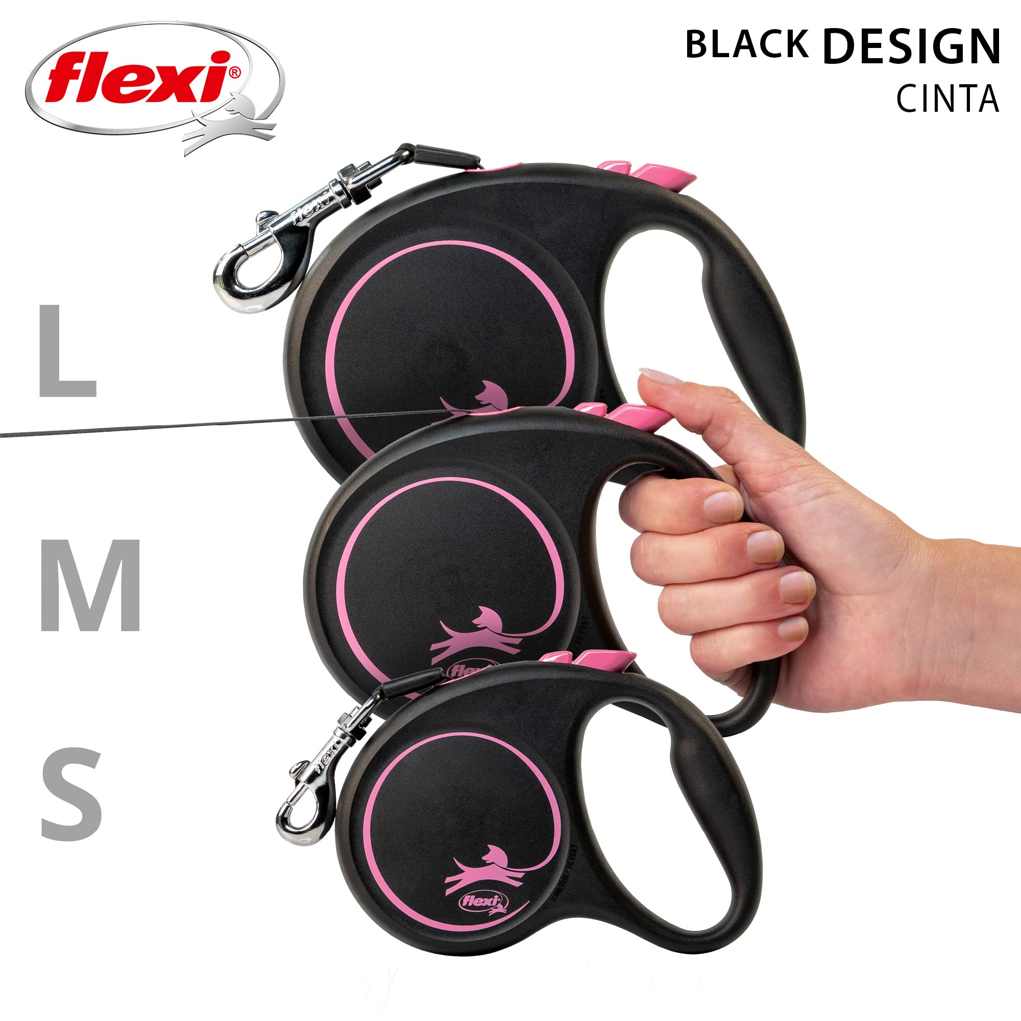 Flex, Correa Black Design L Cinta 5M Rosa