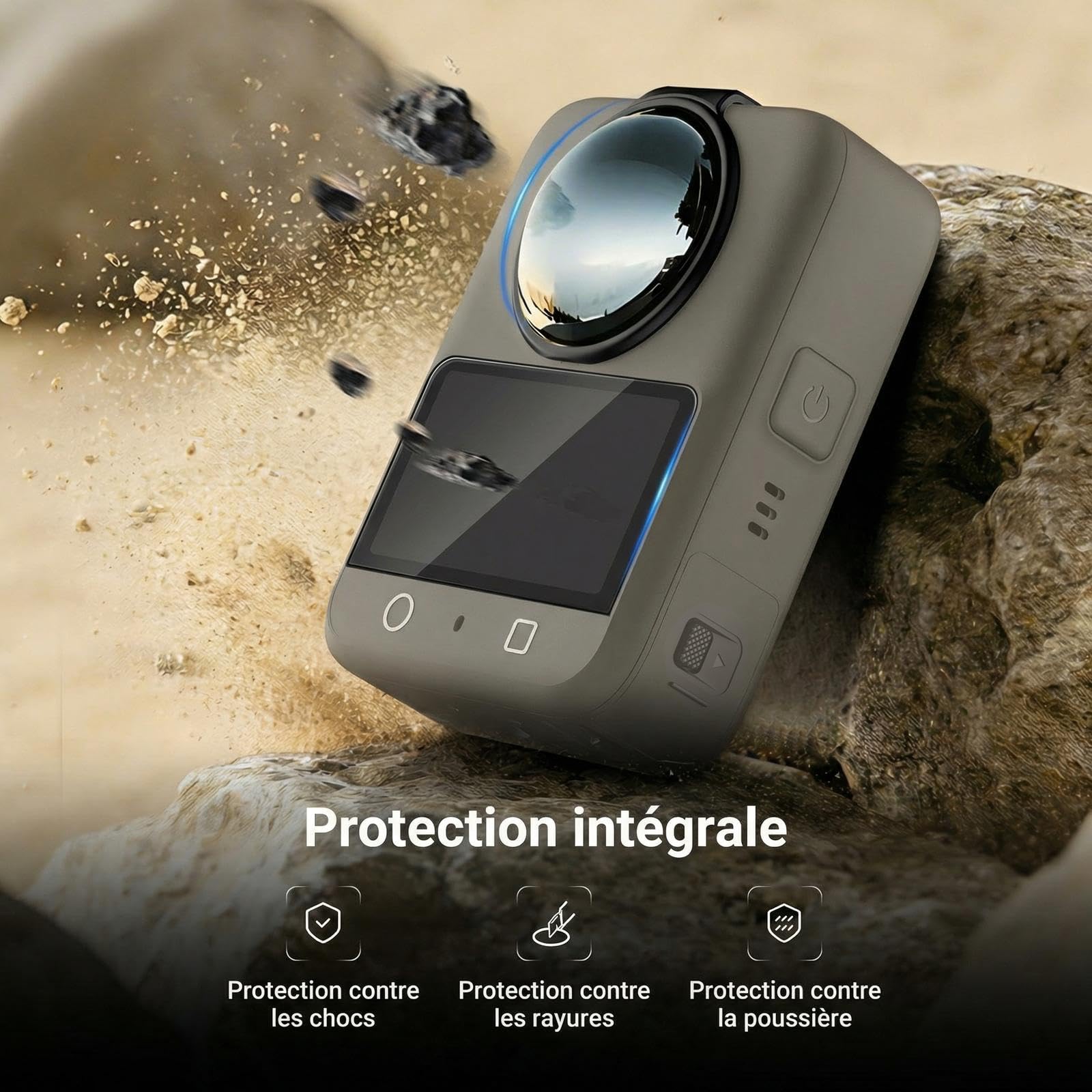 NEEWER Kit de filtres ND Compatible Uniquement avec DJI Osmo 360, ND32 (5 diaphragmes), Filtre à densité Neutre en Verre Optique Multicouche à Clipser, Accessoire pour caméra d'action,2 Pack