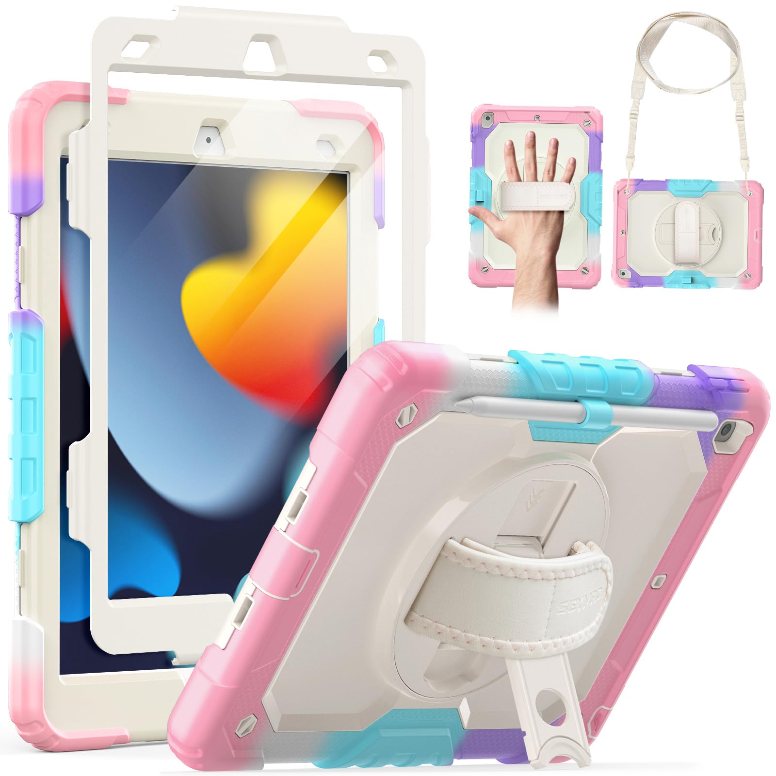 EasyAcc Custodia Cover Compatibile Con Ipad 9 Generazione /8ª E 7 - Foto 9