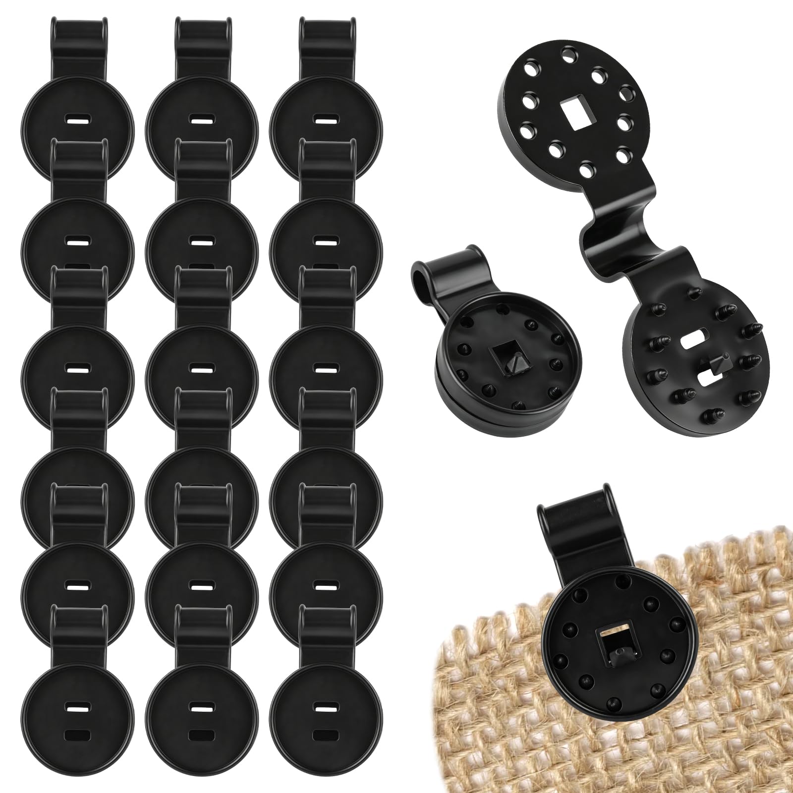 Photo 1 of Heavy Duty Shade Cloth Clips 200 Pack, Lock Grip Netting Clips with Grommet Hole, Reusable Fasteners for Garden, Greenhouse, Patio, Pergola, Mesh Netting and Outdoor Covers