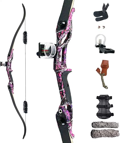 Arco recurvo de 56 pulgadas con dibujo máximo de 30 pulgadas, 30 35 40 45 50 libras de peso de dibujo, mano derecha y flecha al aire libre, juego de disponible en Yaxa Peru