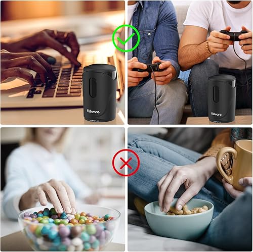 Miniatura 6 de Dispensador de frutos secos, 9 onzas, dispensador de bocadillos para maní de menos de 0.7 pulgadas, granos de anacardo, M&M