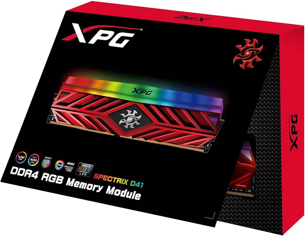 ADATA XPG Spectrix D41, 16GB (2 x 8GB) DDR4-3000MHz 288-Pin RGB Desktop U-DIMM Memory with CL16 thumbnail 2