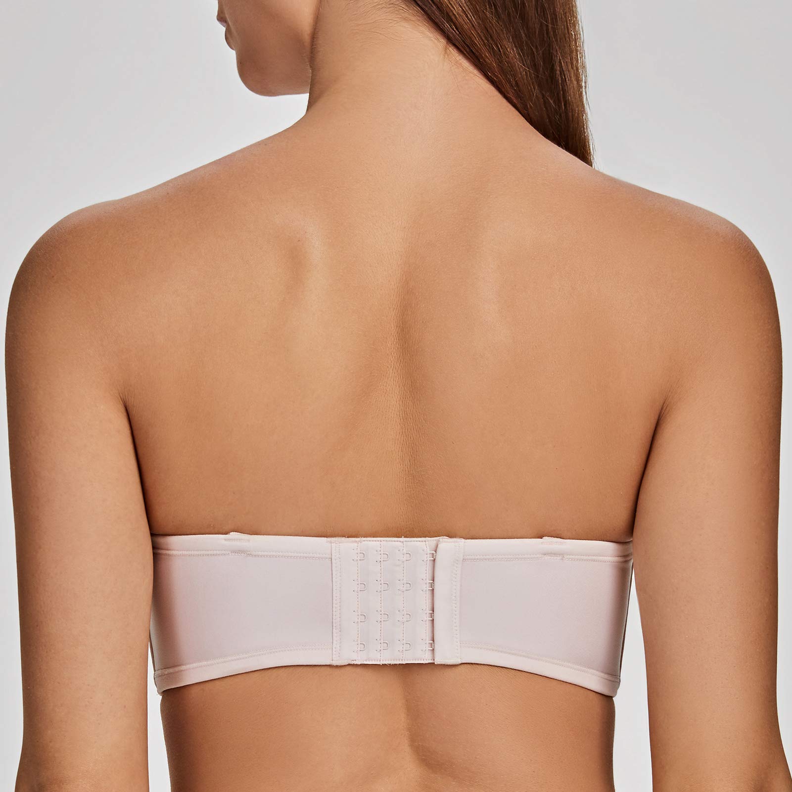 MELENECA - Sujetador sin Tirantes Tallas Grandes Push Up de Silicona para Mujer
