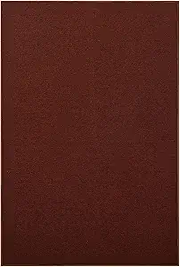 Modern Indoor/Outdoor Commercial Solid Color Rug - Rust, 12' x 19', Pet and Kids Friendly Rug. Made in USA, Rectangle, Area Rugs Great for Kids, Pets, Event, Wedding