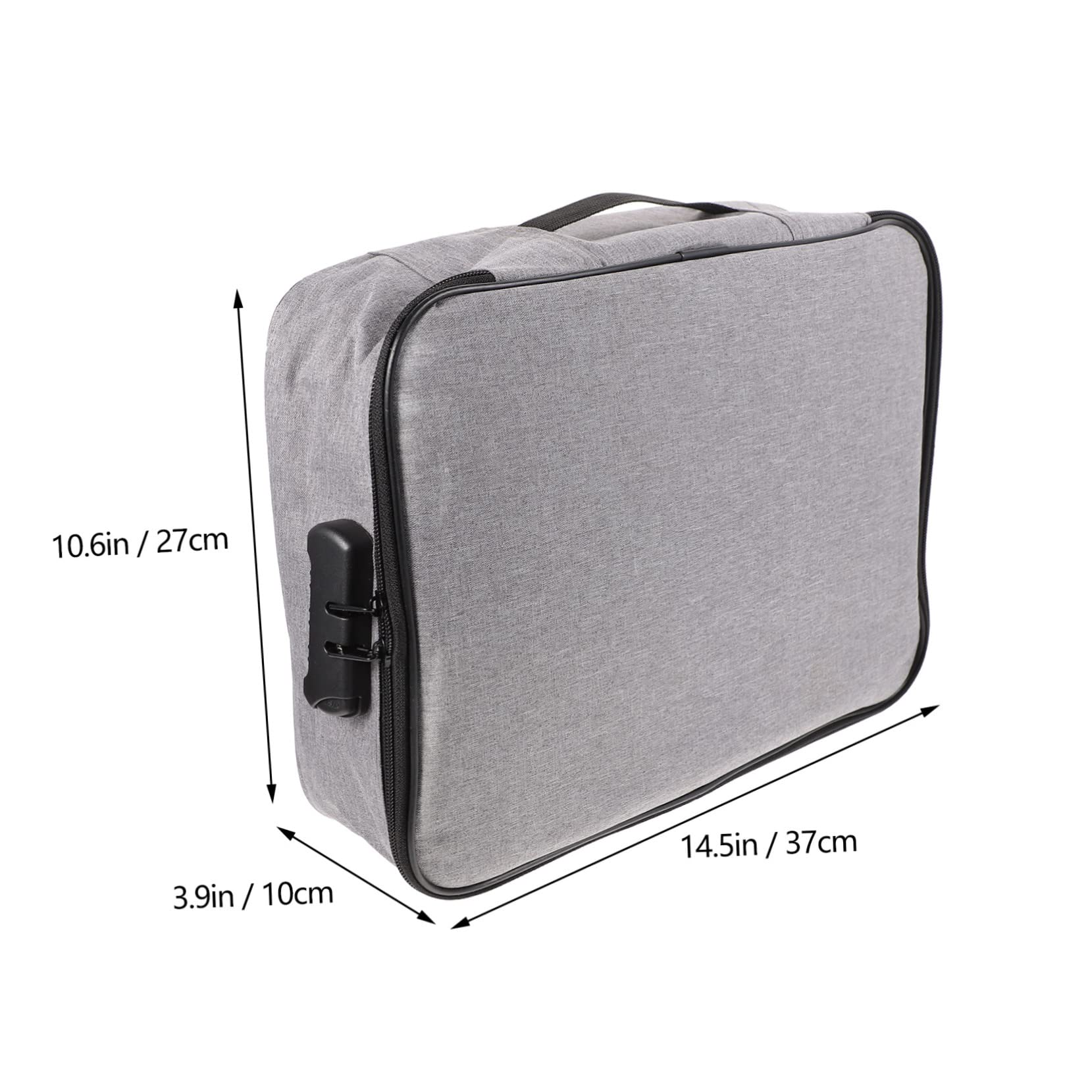 Reise Dokumenten Tasche Multifunktions-aktenaufbewahrungstasche Tragbarer Zertifikats-organizer Aufbewahrungstasche Mit Schloss Tragbare Aktenbox Aktenaufbewahrungs-organizer