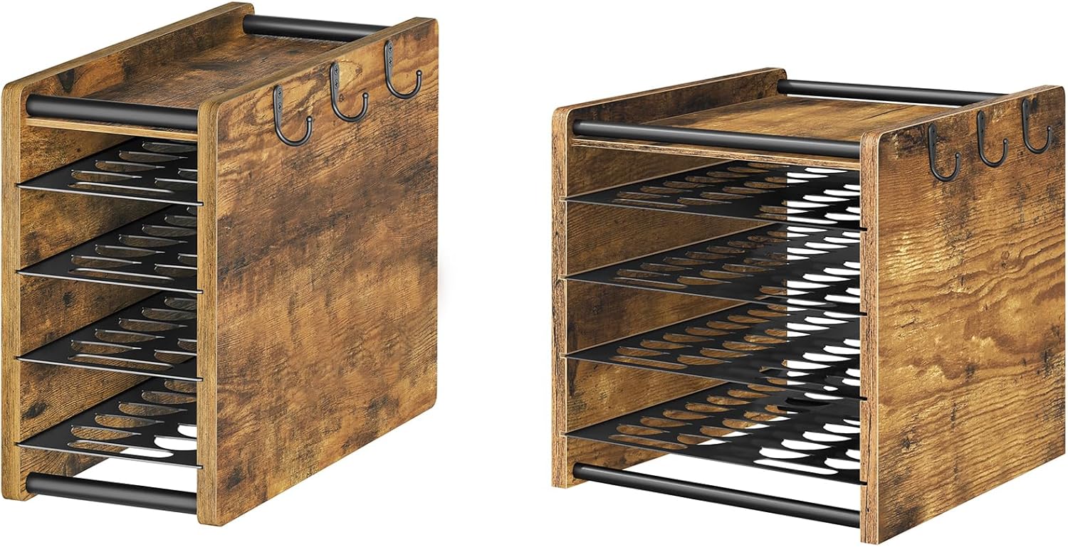 Coffee Pod Drawer Holder, 72 Pods Large Capacity, 4 Tier Holder for Vertuo, Coffee Pod Organizer for Countertop, KH06BR-KH16BR