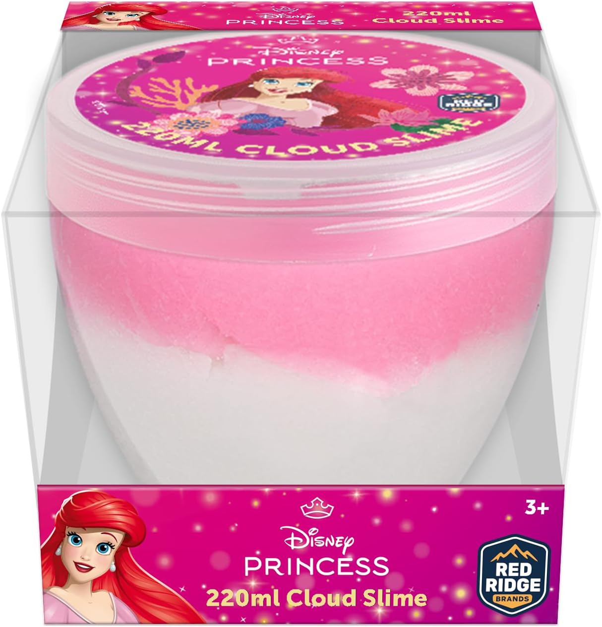 Slime Squad Princess Cloud Slime 220ml – Soft & Non-Sticky | Mess-Free Sensory Fun for Kids & Adults | Stress Relief Toy | Pink & White | Ages 3+