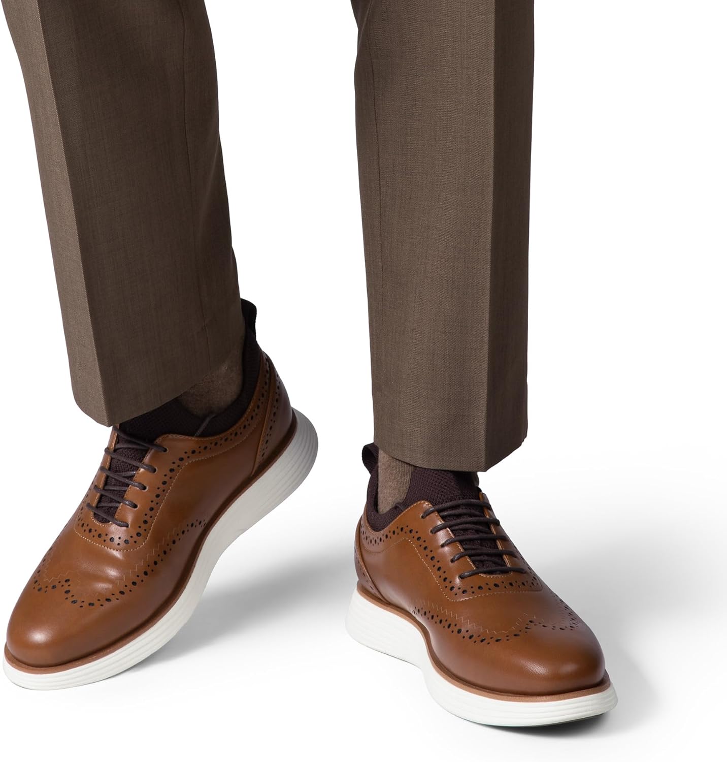 Bruno Marc Men's MaxFlex Dress Sneakers Oxfords Casual Wingtip Brogue Shoes - Image 2