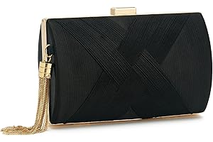 Classic and Chic Gold and Black Clutch Purse