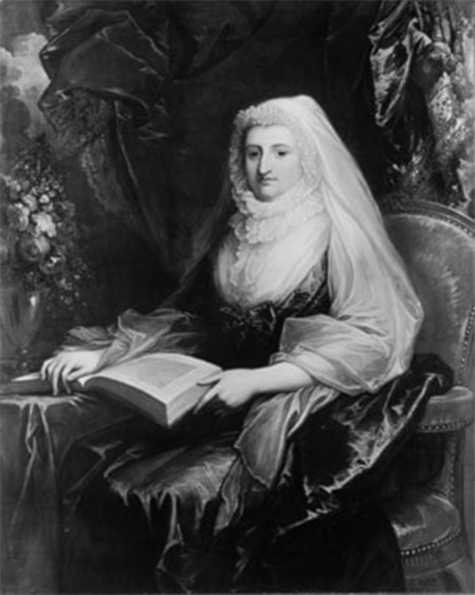 SERENDIPITP Vintage Picture Print on Canvas Wall Art Poster Mrs.Peter by Benjamin West Artwork Print Poster for Wall Decor 60x90cm