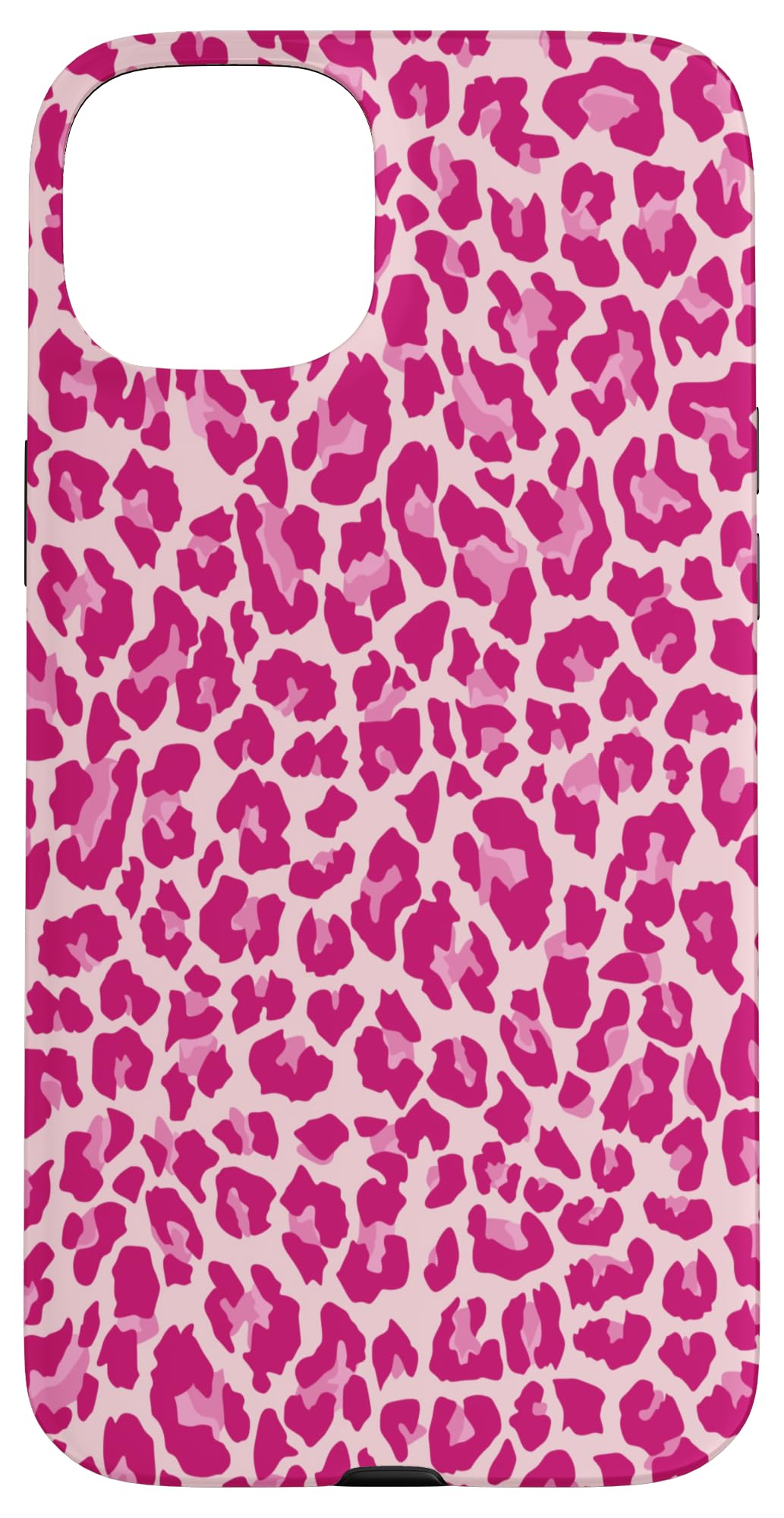 Pink Leopard Cheetah Print Phone Case Animal For Women Cute Case for iPhone 15 Plus