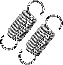 GUNGY Ressort de Traction 50mm Ressorts de Tension avec Crochets Ressorts en Acier Inoxydable Diamètre du Fil 2,5mm Diamètre Extérieur 16mm Force 19KG 2 Pièces
