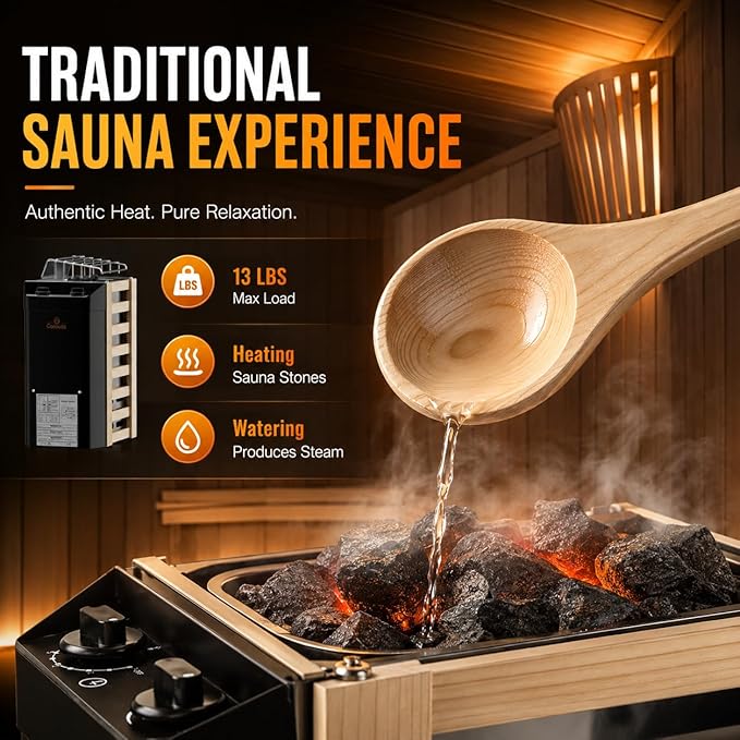 Calentador de Sauna Eléctrico 110V 2KW para Hogar, Montaje en Pared miniatura 8