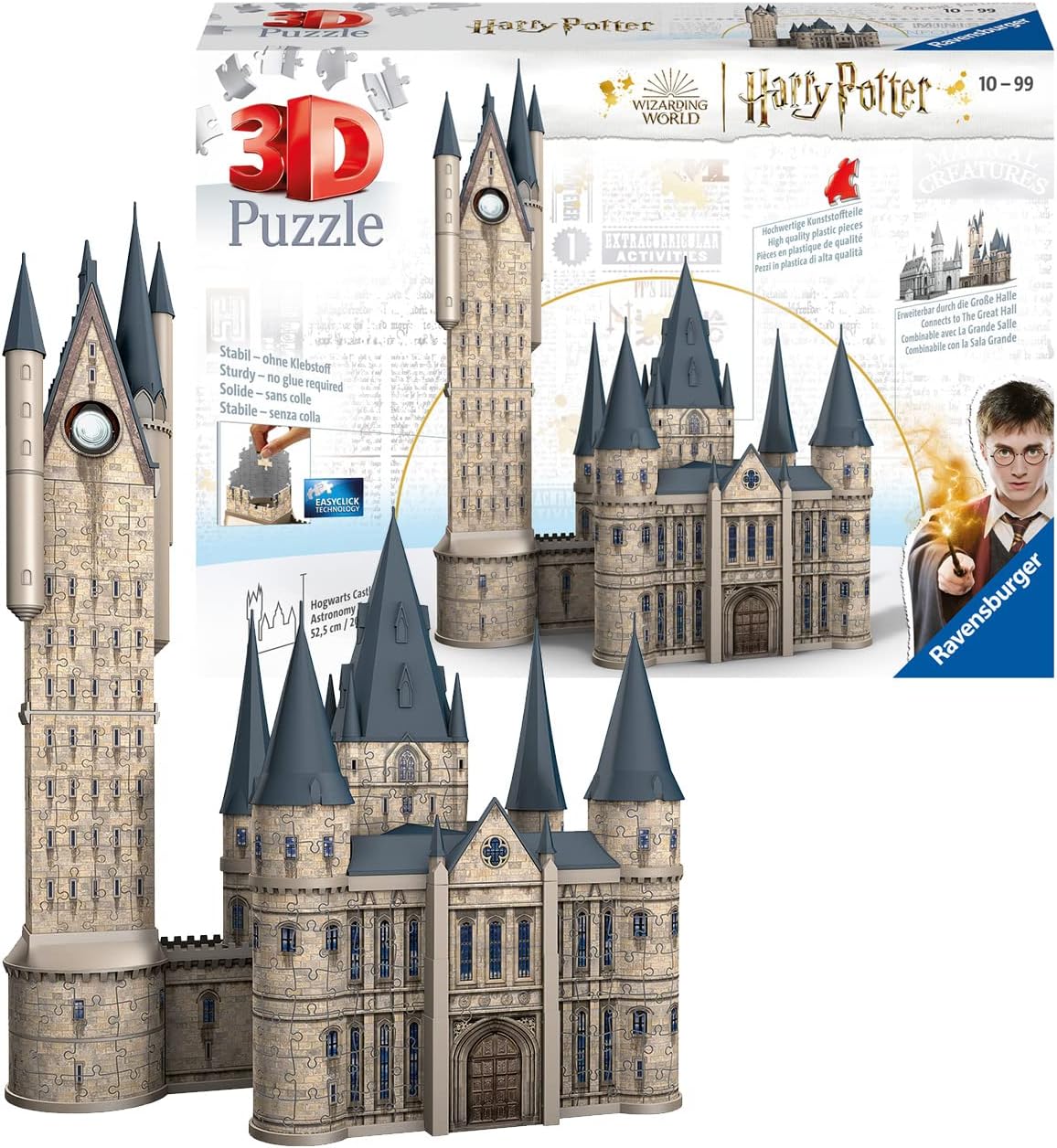 Ravensburger Harry Potter Gifts - 3D Jigsaw Puzzles for Kids and Adults Age 10 Years Up - Hogwarts Astronomy Tower - 540 Pieces - No Glue Required