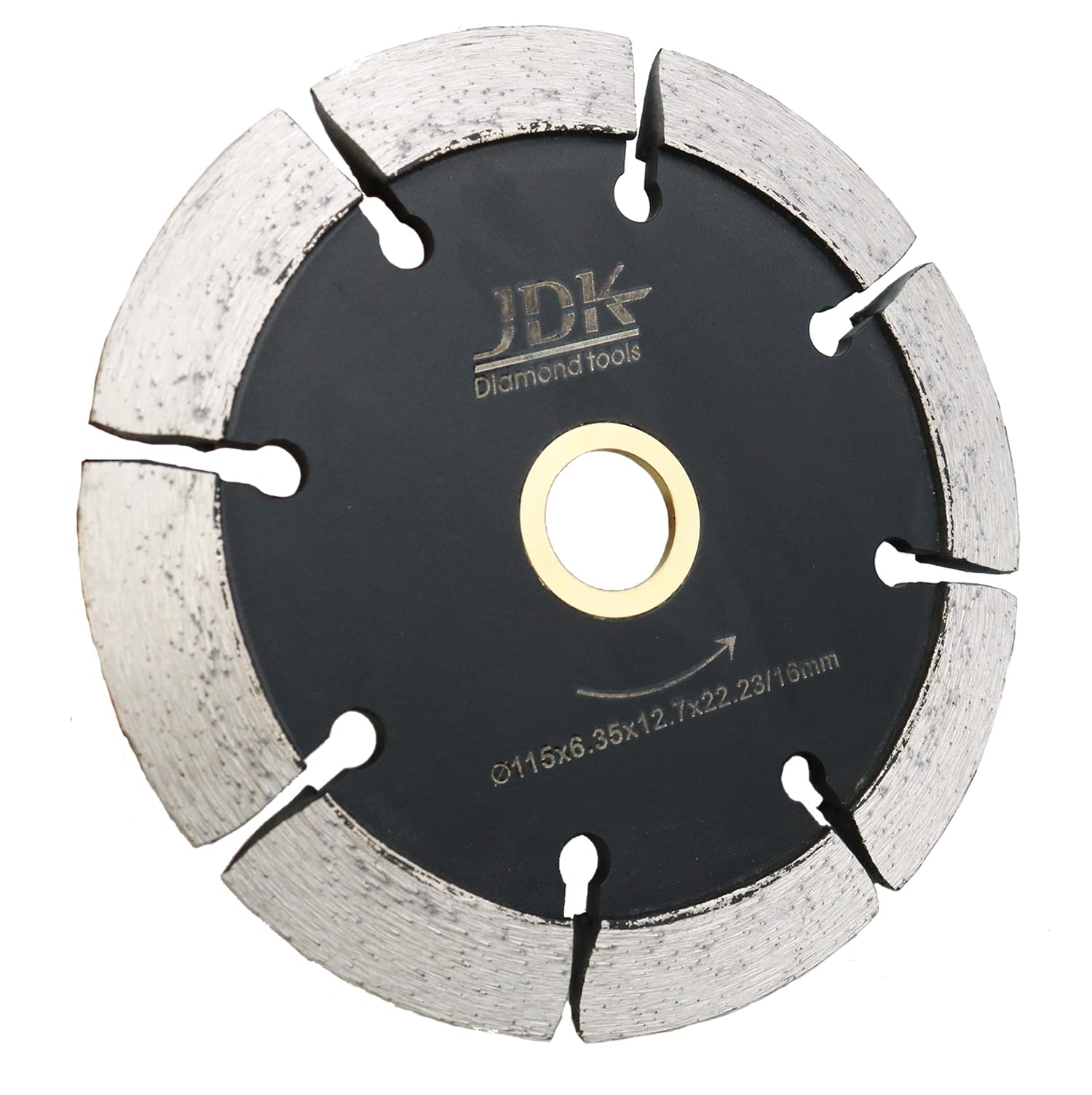 JDK 4.5 Inch Diamond Crack Chaser Blade with 0.25'' Width Routing and Repairing of Cracks of Granite Stone Asphalt Concrete 7/8"-5/8" Arbor (4-1/2 Inchx0.250'')