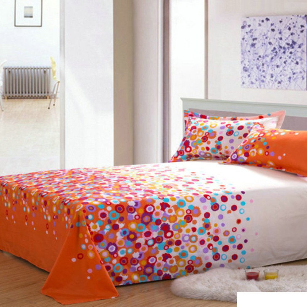 Drap plat 230x230cm anti-plis pour lit double fini les draps courts