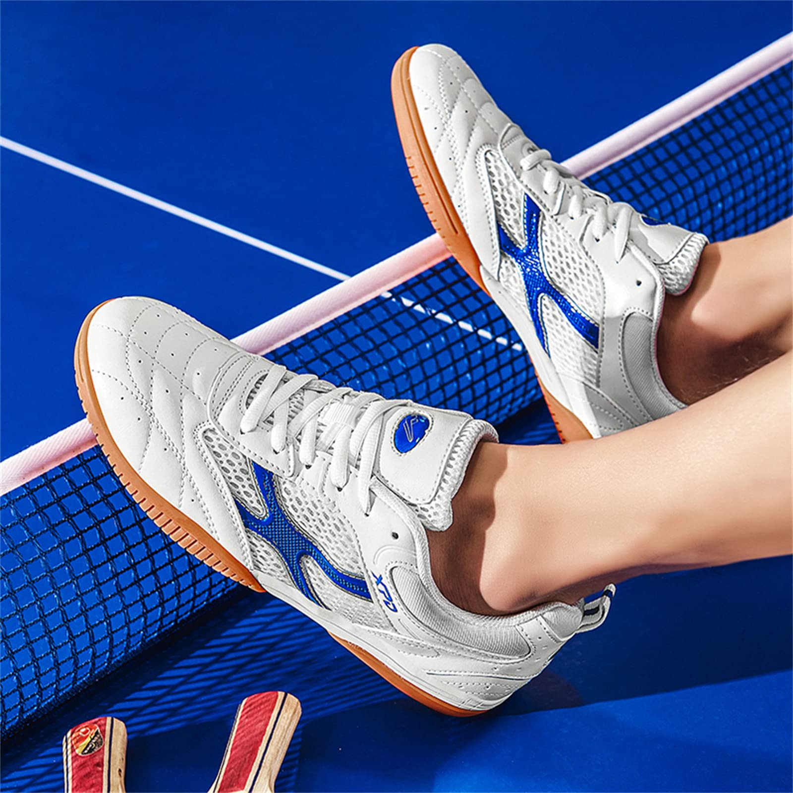 Zapatos De Tenis De Mesa para Hombre Y Mujer Zapatillas De Interior Antideslizantes Ligeras Transpirables para Niños Y Adultos