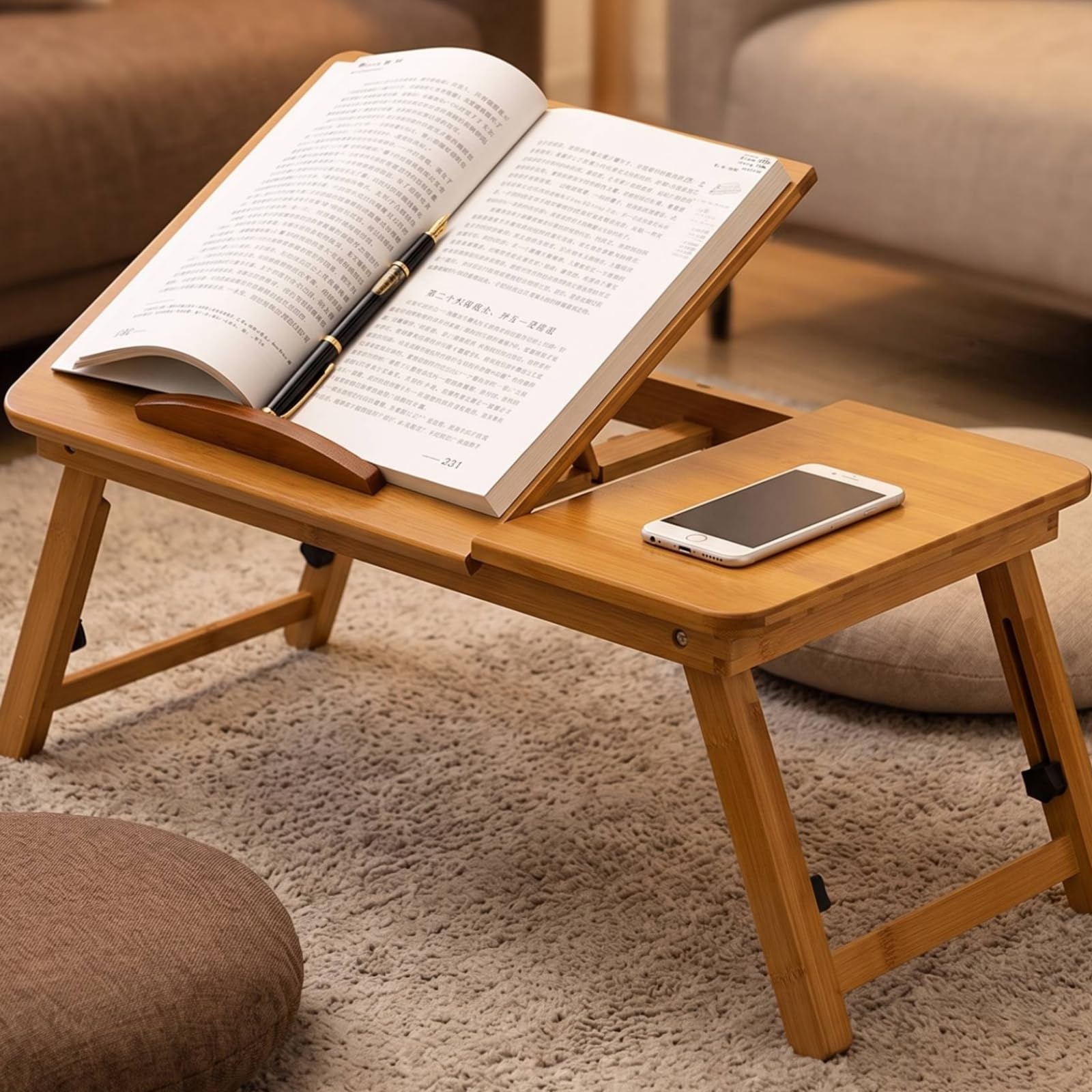 Plateau Lit avec Pieds Pliants, Petit Modèle, Longueur 56 Cm