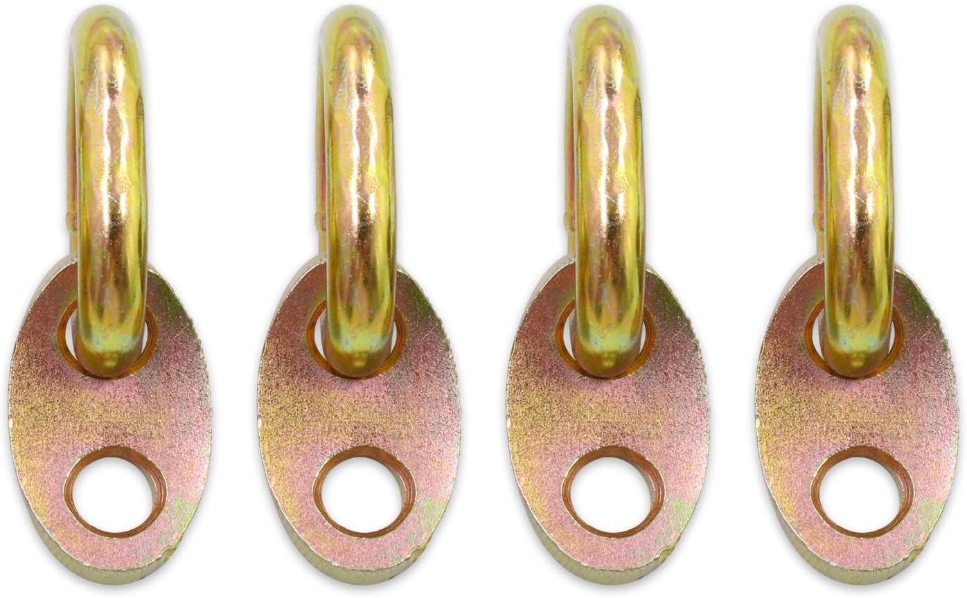 Color Zinc Plated Iron 7100 Engine Lift Bracket Set，5,500 lb Capacity Engine Lift Bracket Lifting Eyes, Compatible with Load Levelers and Slings, 4pcs