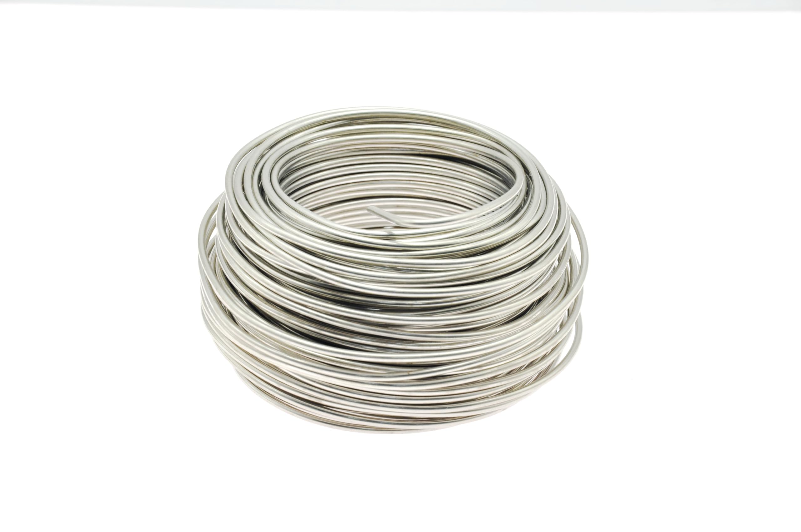 Fil solide en acier inoxydable, 0,5 kg, fil en acier multi-usage, idéal pour les travaux manuels, les projets de bricolage, la fixation, la fixation de clôtures (calibre 1, 16)