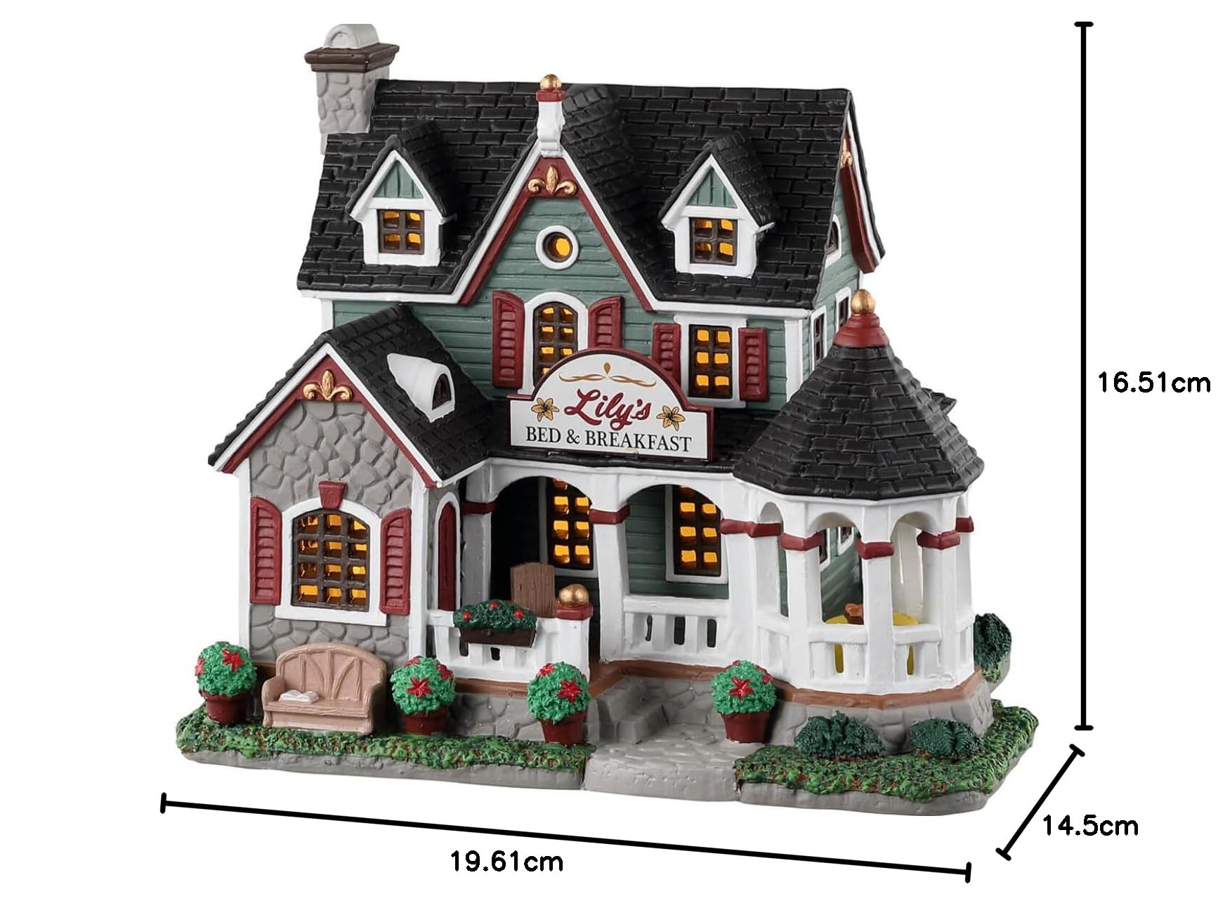 Lemax- Caddington Village Lighted Building: Lily's Bed & Breakfast, Multicolore, 35065