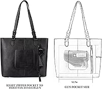 Vista 3 de Montana West Monederos de cuero genuino para mujer, bolsos Hobo con mango de herramientas y borlas