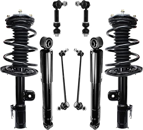 Miniatura 146 de Detroit Axle - Kit de puntales delanteros de 6 piezas para Chevrolet Aveo Aveo5 Pontiac G3 Wave, barra estabilizadora, varillas de acoplamiento