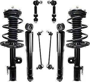Detroit Axle 8‑Piece Strut and Shock Kit for 2006–2012 Toyota RAV4 (3.5L)