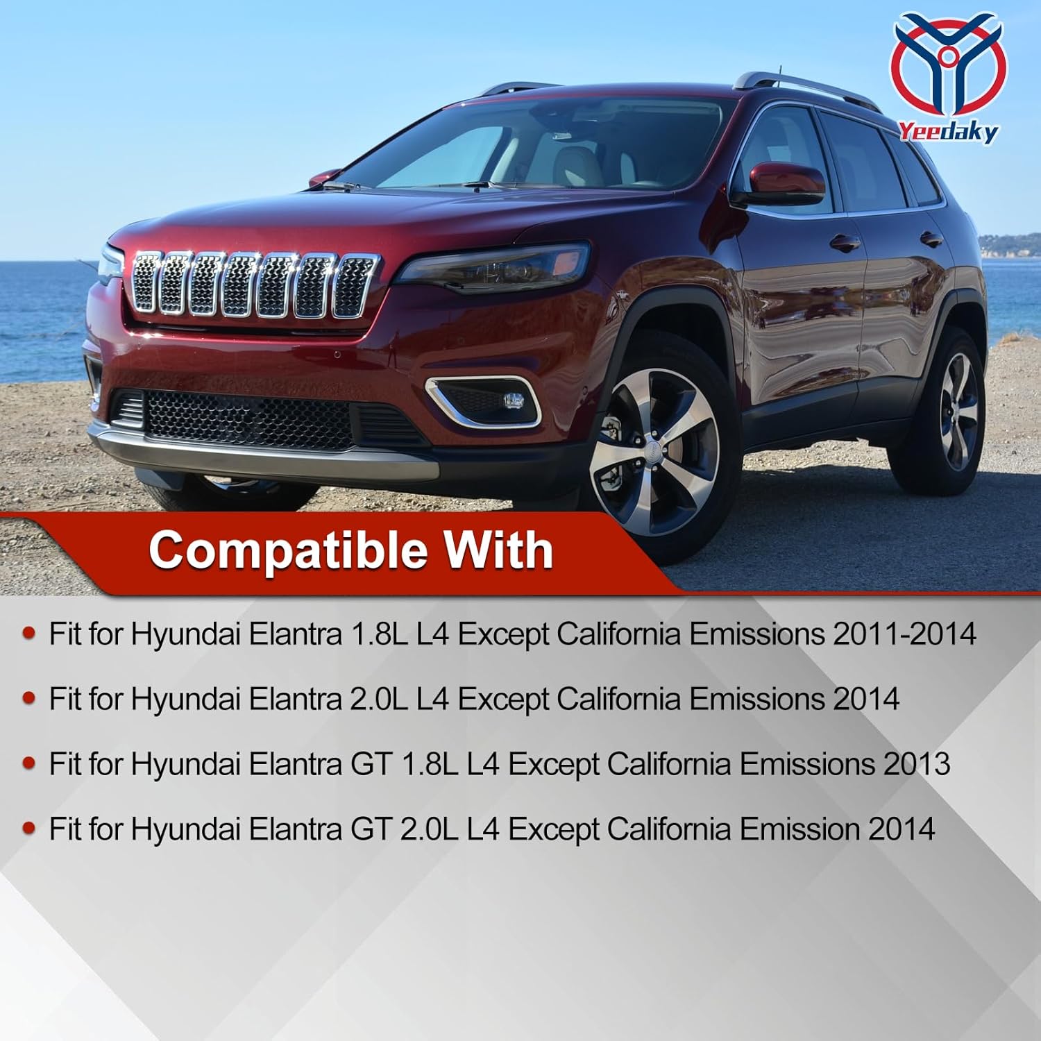 2pcs Upstream+Downstream Oxygen O2 Sensor Fit for Elantra GT 2011 2012 2013 2014 1.8L 2.0L 392102E200 392102E500 2345083 2344550