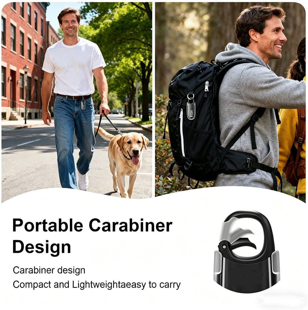 3D Pedometer Step Counter with Carabiner Clip, Digital LCD Display
