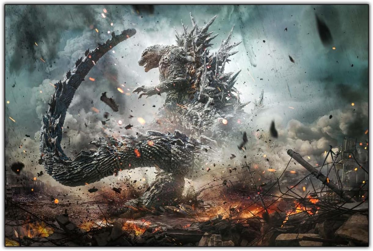 Amazon.co.jp Godzilla 1.0 Movie Poster 70th Anniversary Godzilla